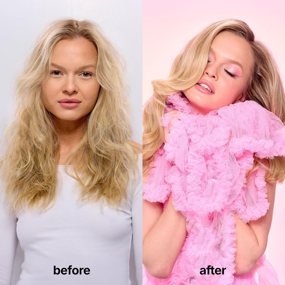 COLOR WOW product placed in bathroom routine conveying salon results at home