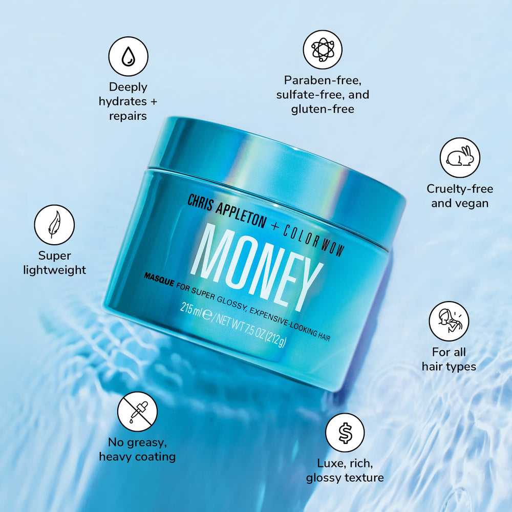 COLOR WOW close-up of Money Masque texture absorbing quickly and lightweight