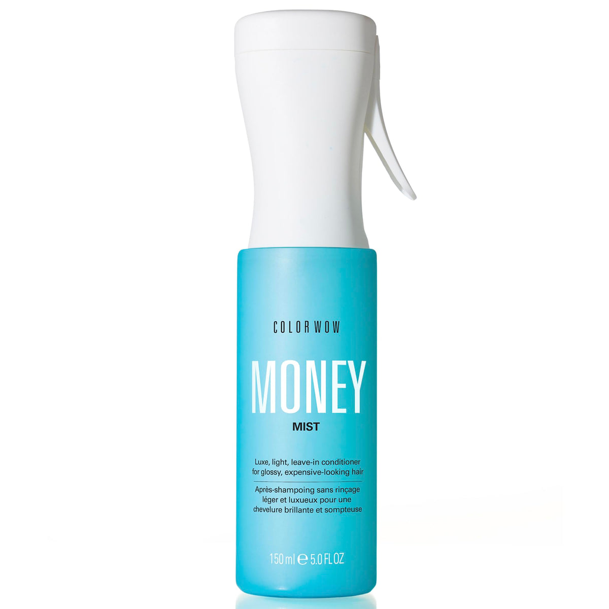 COLOR WOW Money Mist front bottle shot showing sleek packaging and premium look