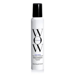 COLOR WOW front pump bottle showing purple toning foam and benefit