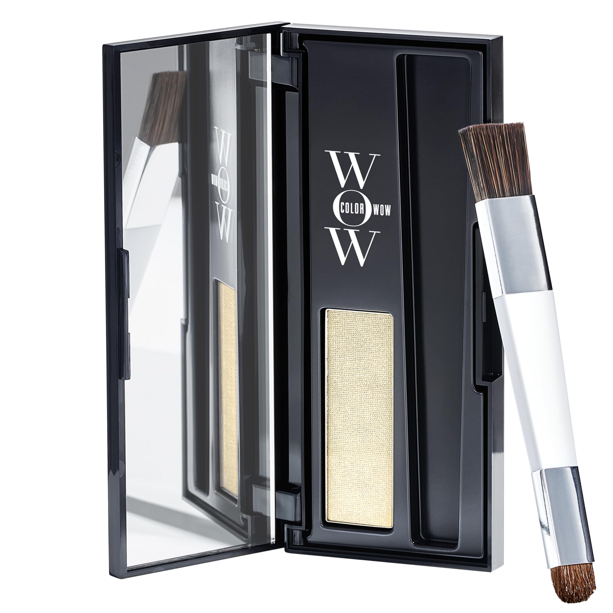 COLOR WOW front packaging showing compact powder and brush for instant coverage