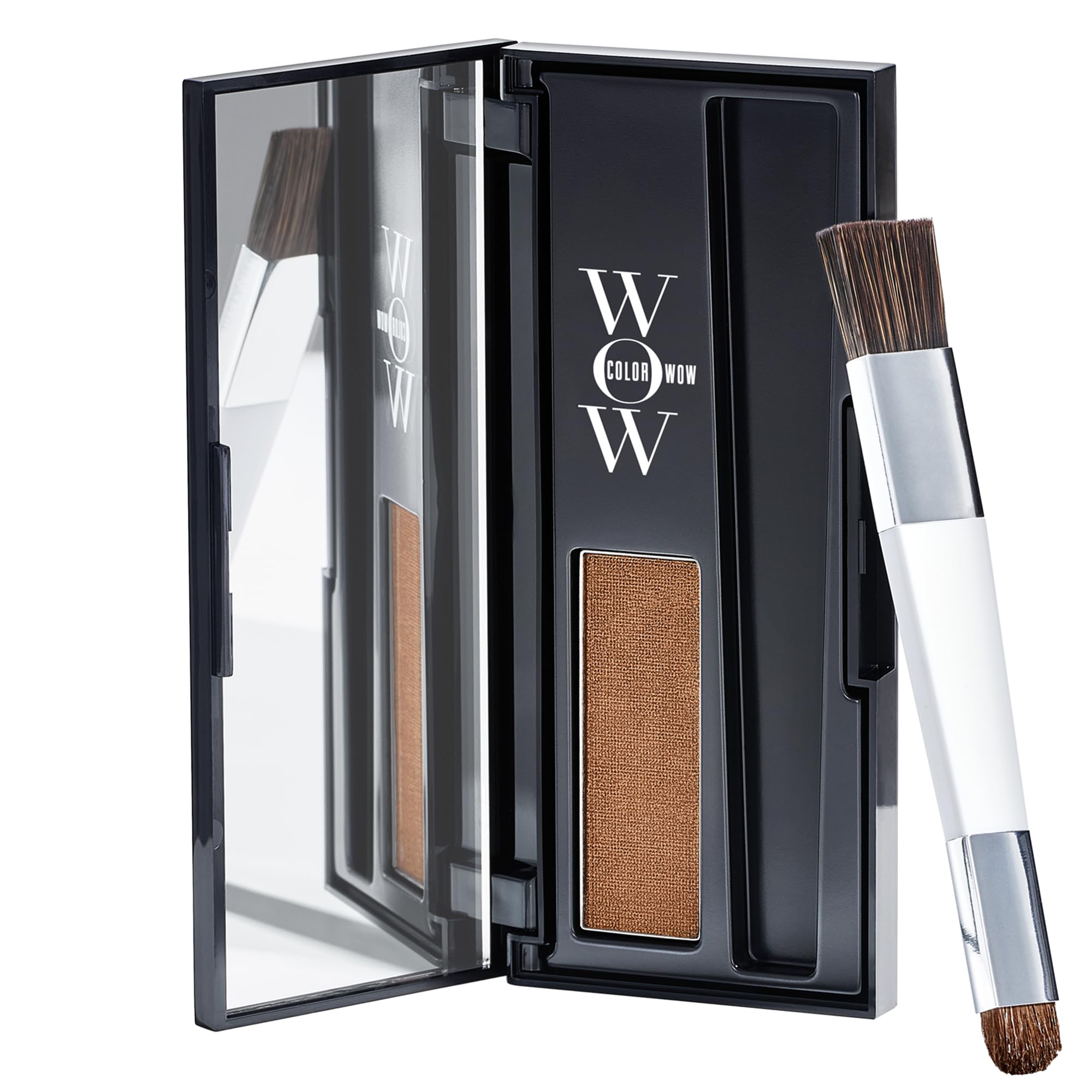 COLOR WOW front packaging of Root Cover Up Red showing compact and applicator for quick touch-ups