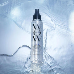 COLOR WOW used during blow-dry to cut styling time and protect hair