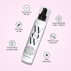 COLOR WOW spray nozzle close-up illustrating easy targeted application