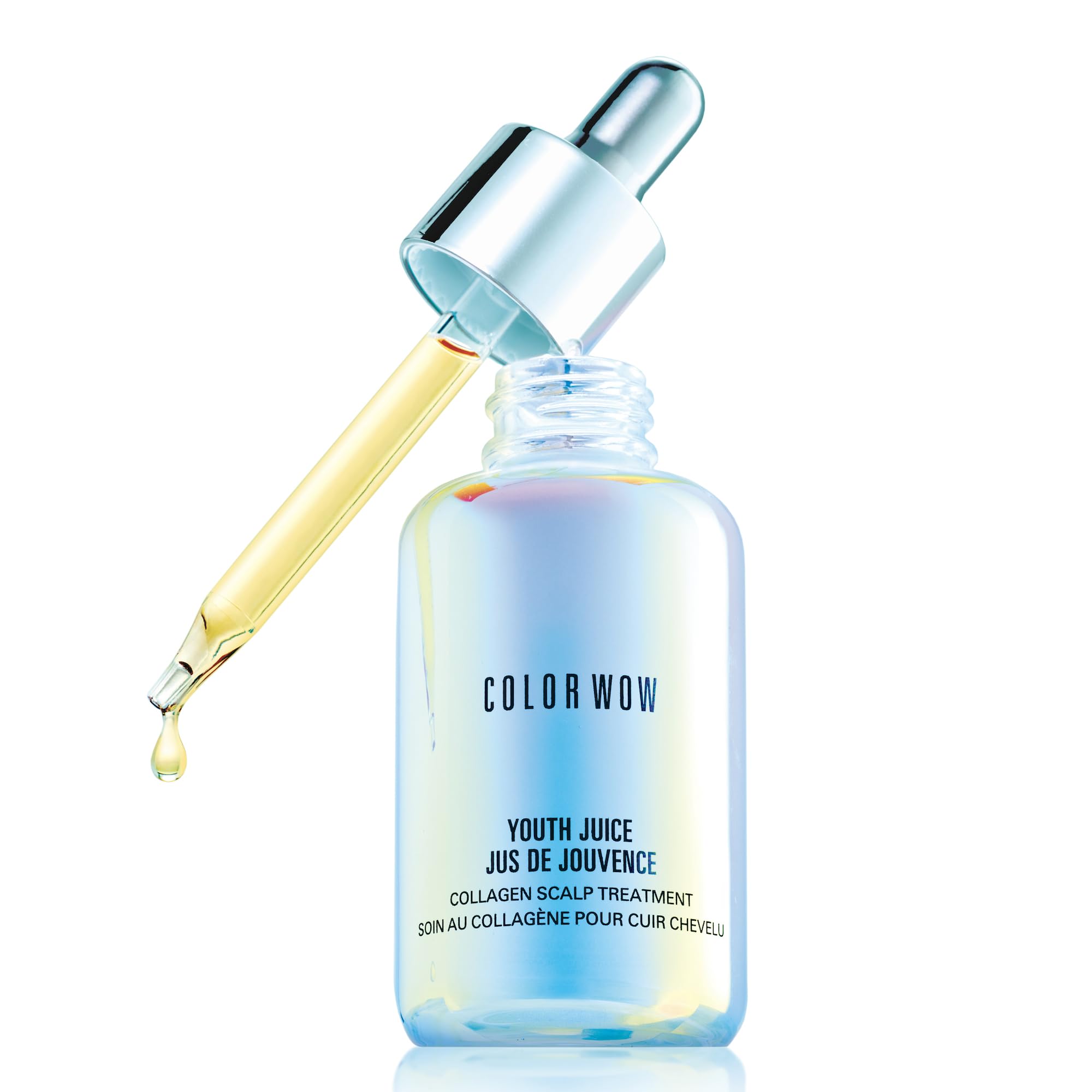 COLOR WOW front packaging showing treatment bottle and label, clear benefit visible