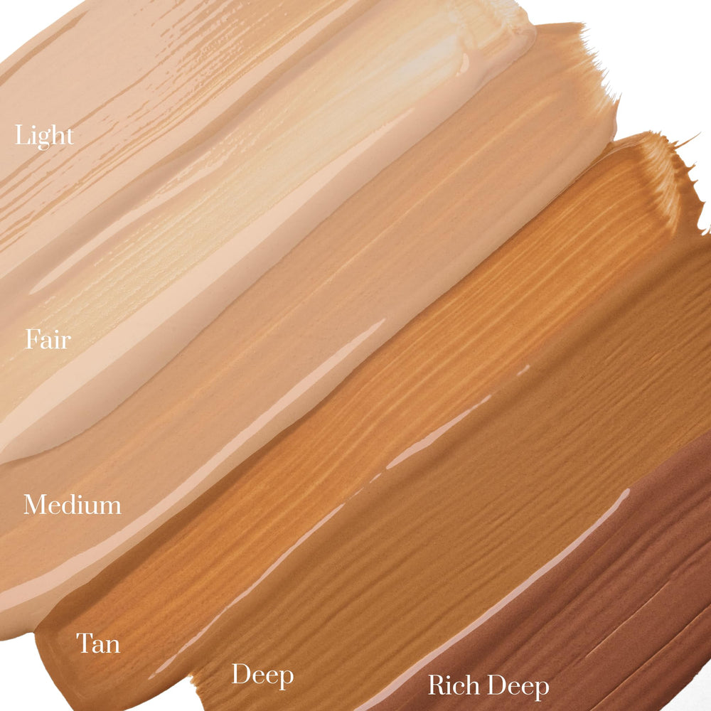 Colorescience on a model’s face showing natural, even complexion benefit