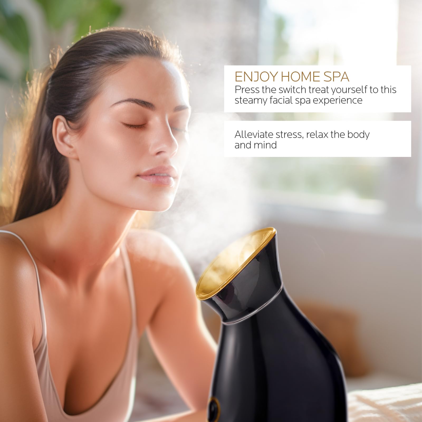 Colorfarm facial steamer petal nozzle adds aesthetics and smooth mist
