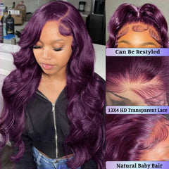 Colorful Bird deep burgundy wig cap demonstrates comfortable 22.5-inch fit.