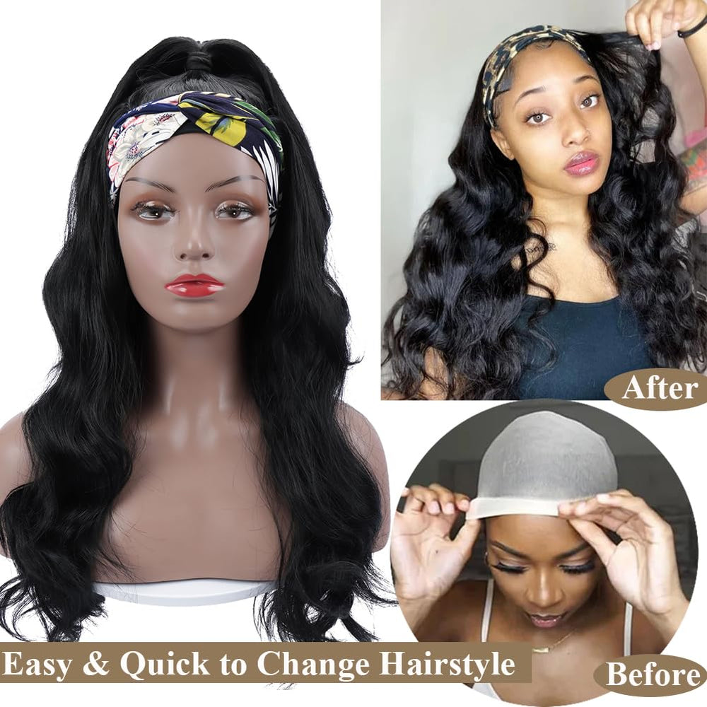 Colorful Queen magic tape headband wig enables easy 10-second wear
