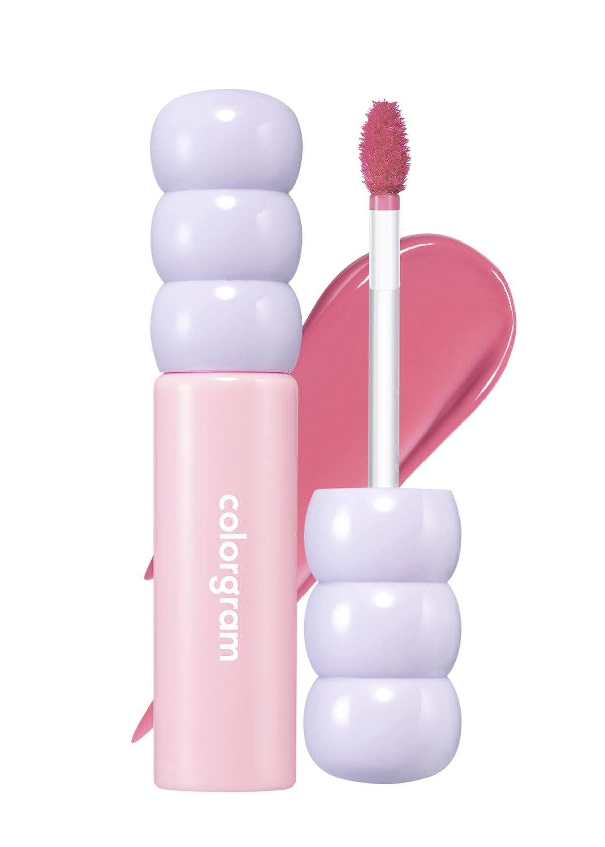 COLORGRAM Fruity Glass Tint packaging shows a portable travel-friendly tube for on-the-go color