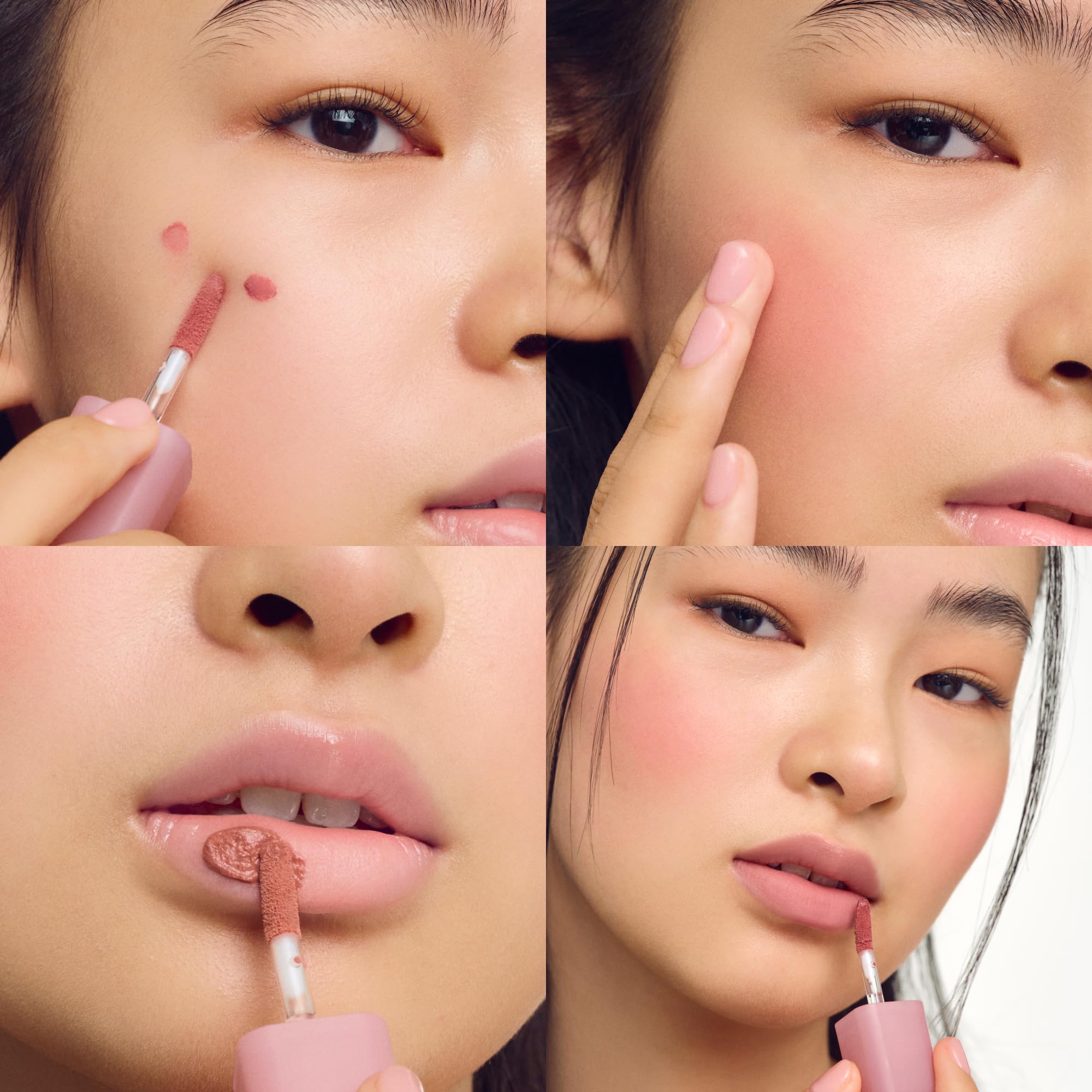 Colorgram Nude Blur Tint 07 Geek Rose velvet-finish lips in a single swipe