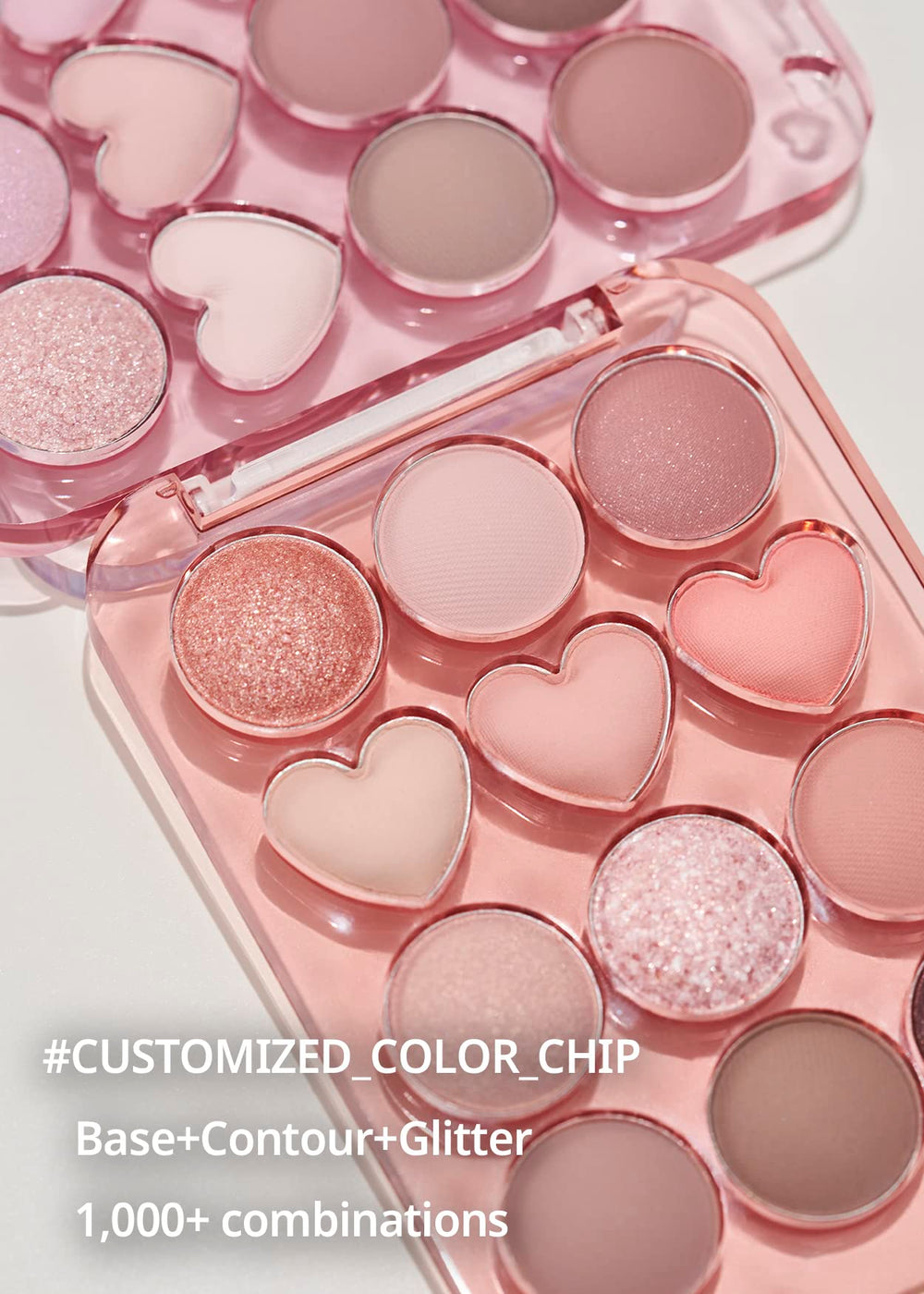COLORGRAM Pin Point Eyeshadow Palette 02 calculator design emphasizes mix customization.