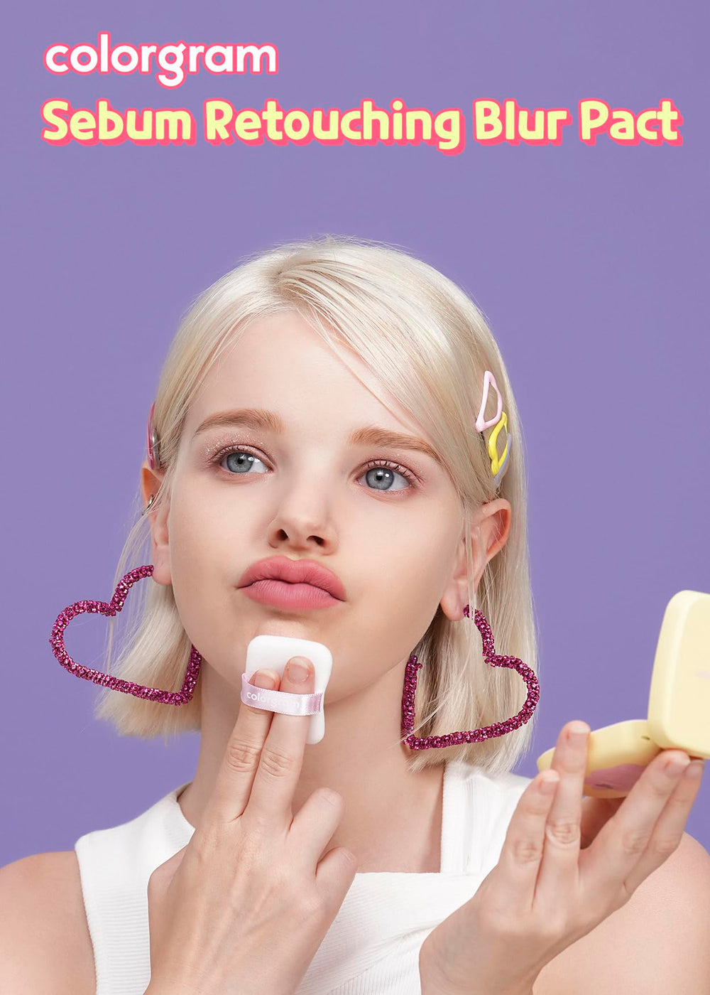 Colorgram portrait shot demonstrates a natural, matte complexion using the Blur Pact.