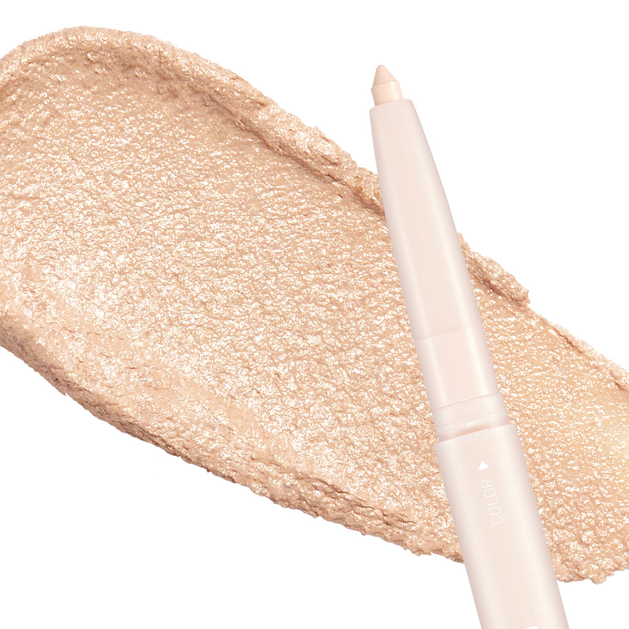 Colorgram Under Eye Highlighter Stick 01 Warm Tone applied on cheekbones for natural lift