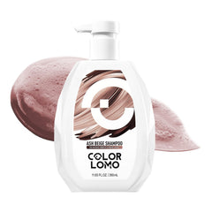 COLORLOMO bottle displaying ash beige formula for color protection and shine