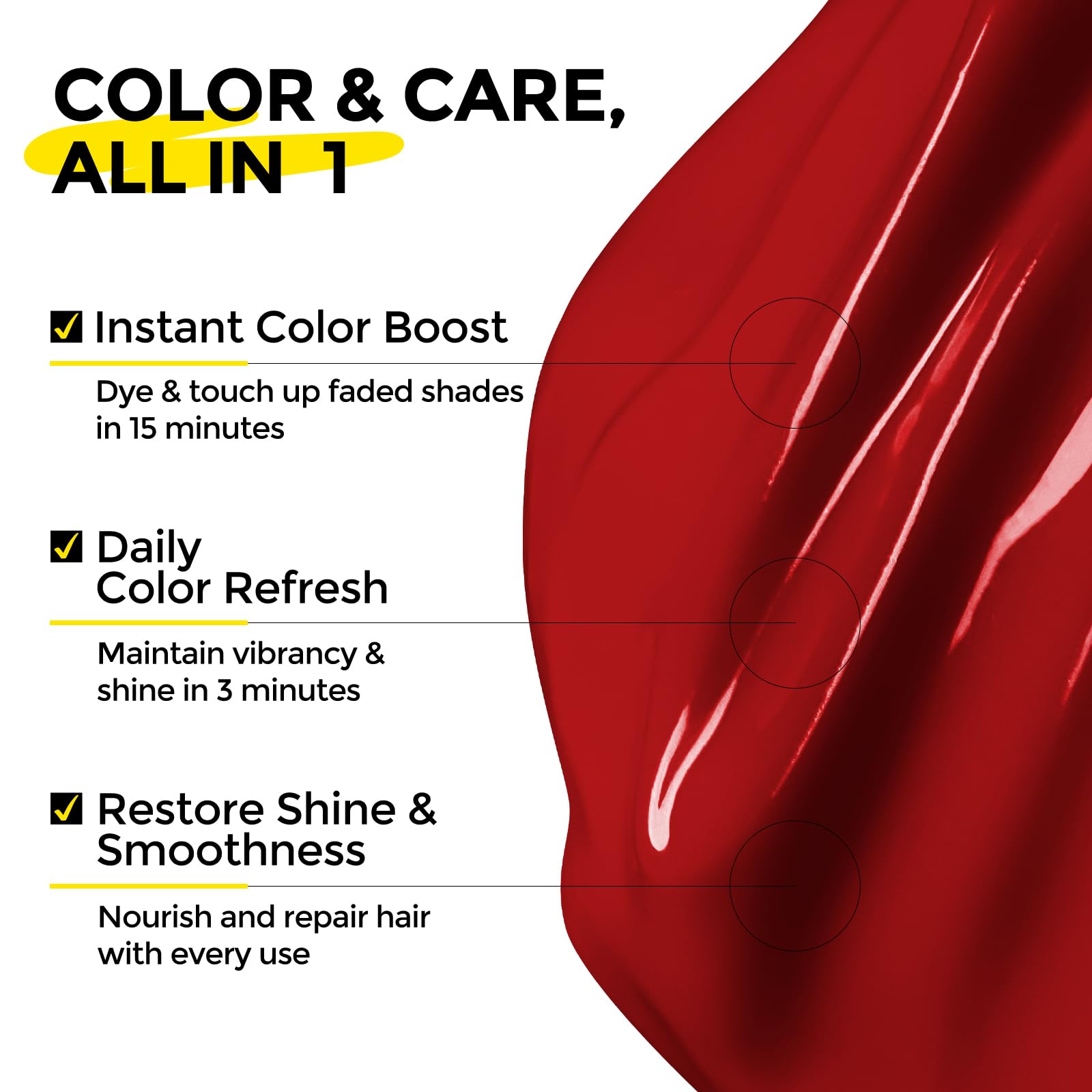 COLORLOMO red color-depositing conditioner jar with rich pigment