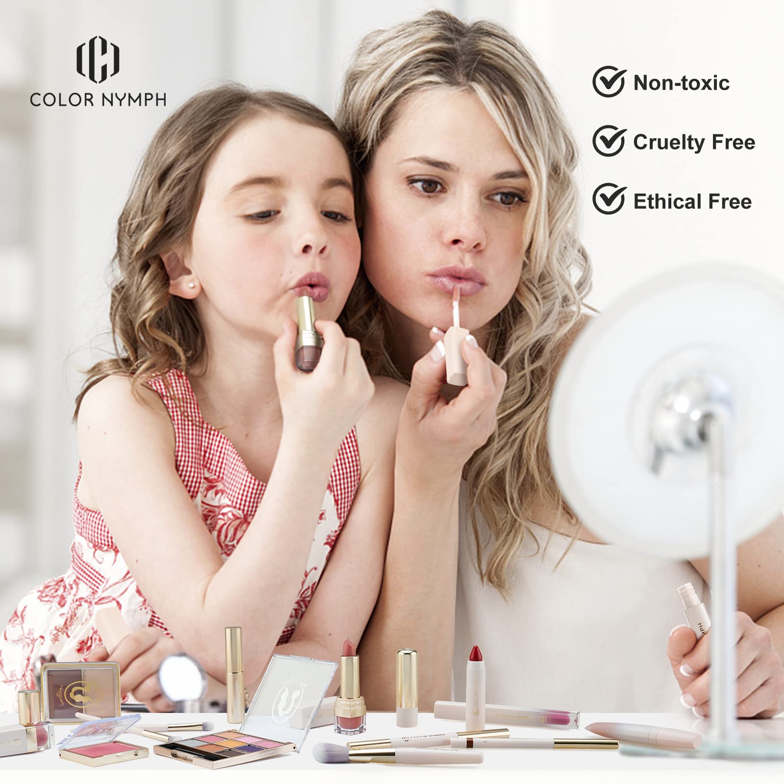 Color Nymph lip gloss adds shine and hydration for lips.