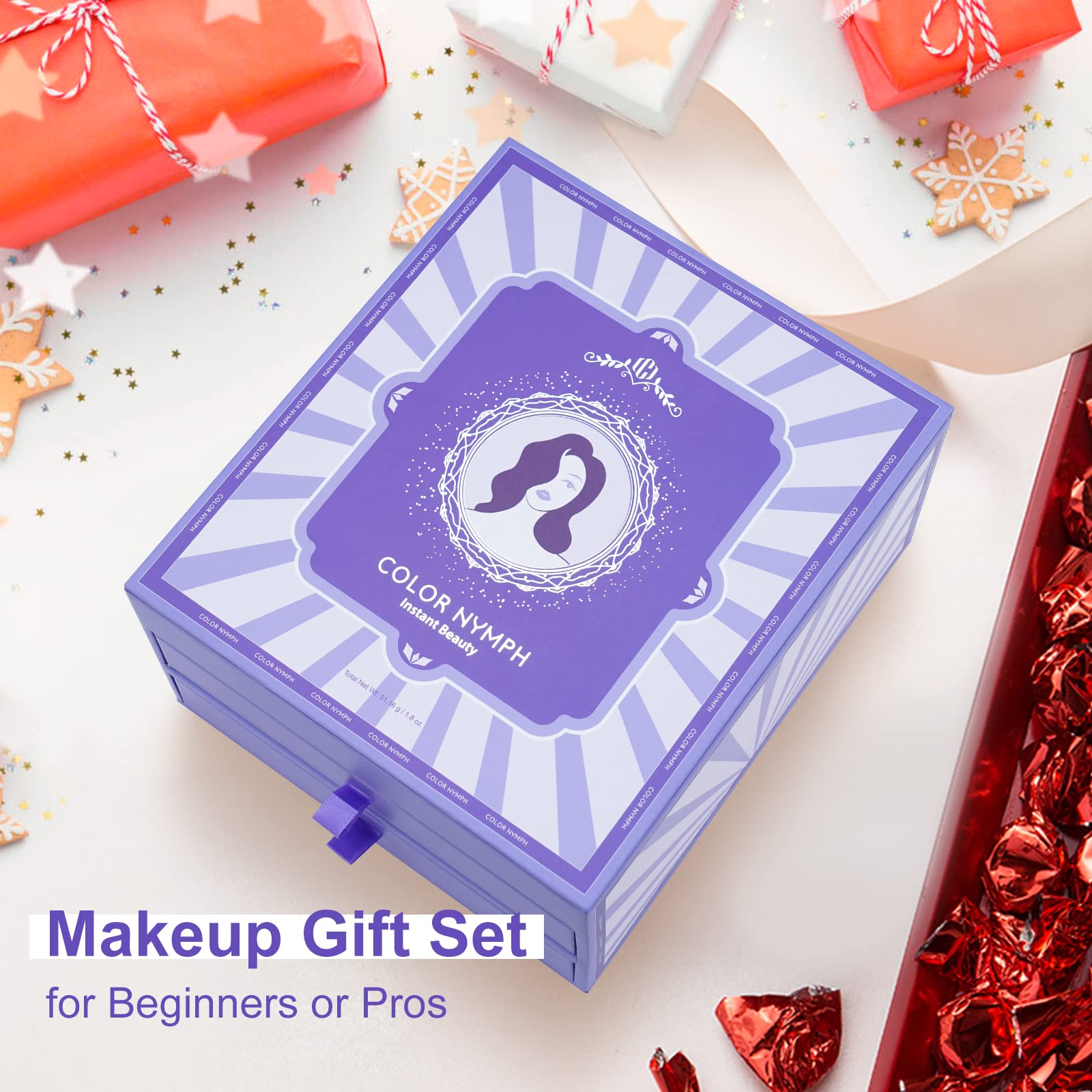 Color Nymph makeup brushes deliver precise application for quick routines.