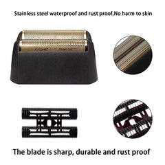 Colorski gold foil head for near-zero cutting length and bump-free shaves.