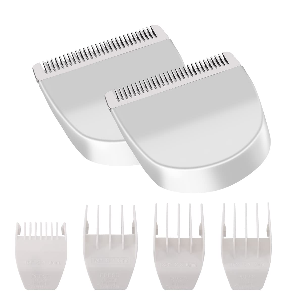 Colorski two-pack peanut clipper blades in white for precise trimming