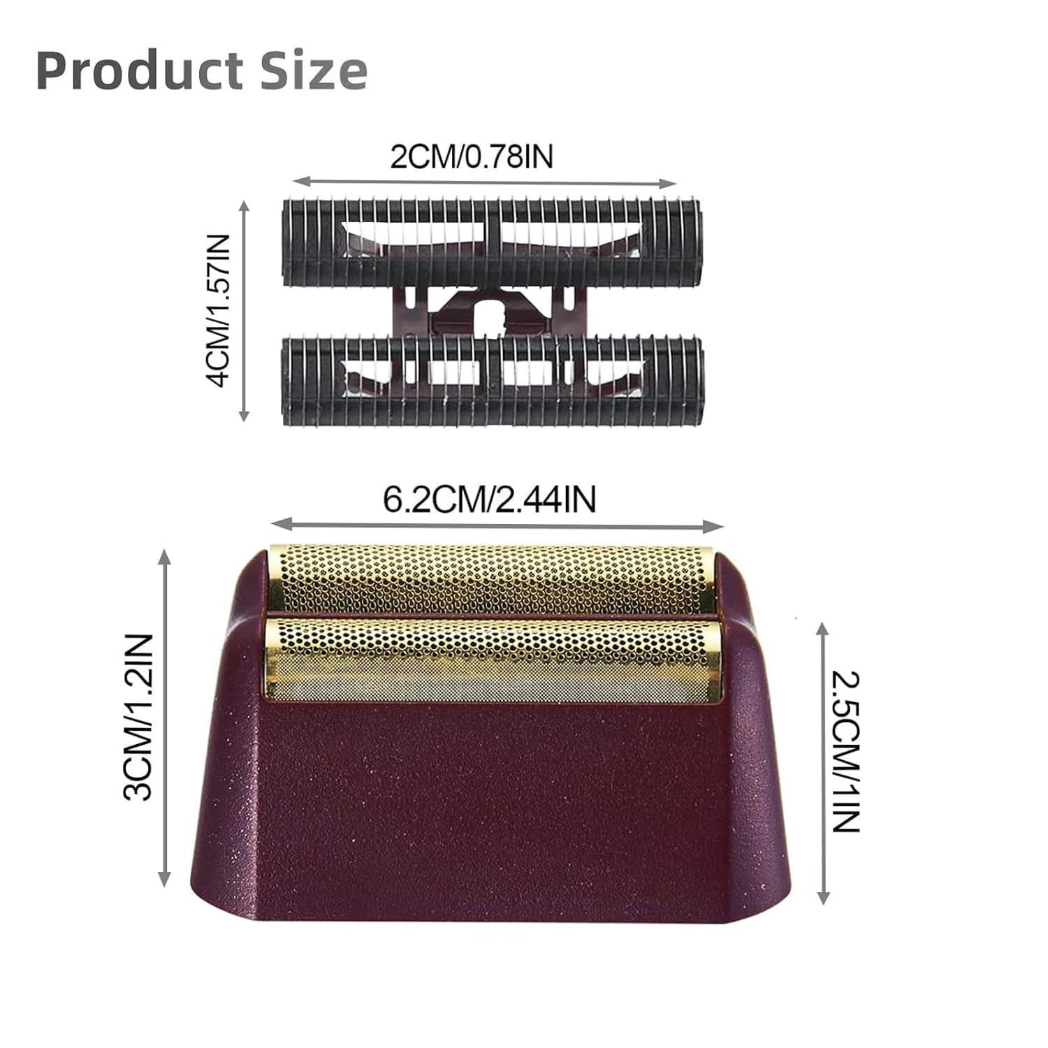 Colorski Wahl-compatible foil demonstrates compatibility with Wahl 5 Star razors for easy replacements.