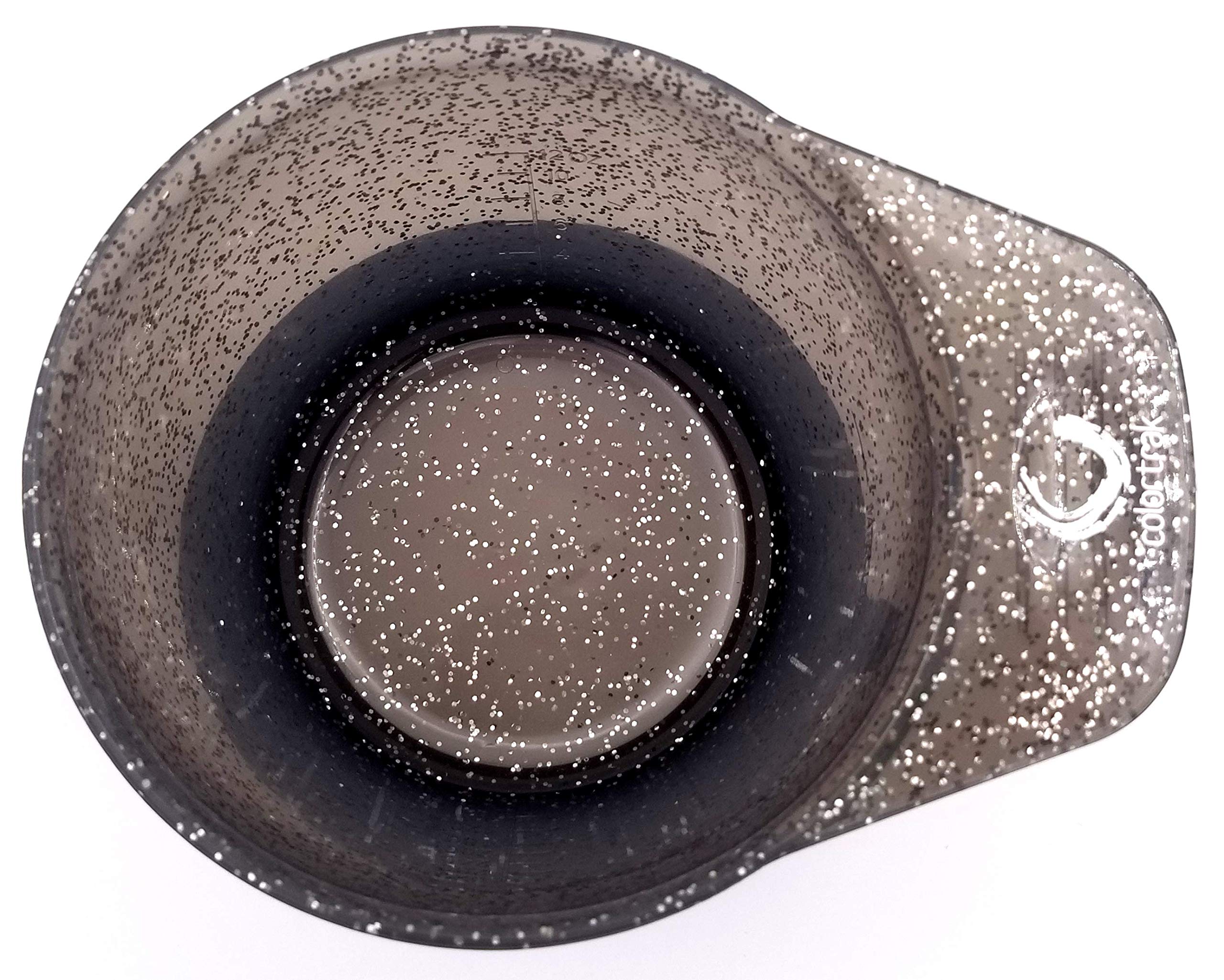 Colortrak Galaxy Glitter Bowls prevent spills during hair coloring sessions.