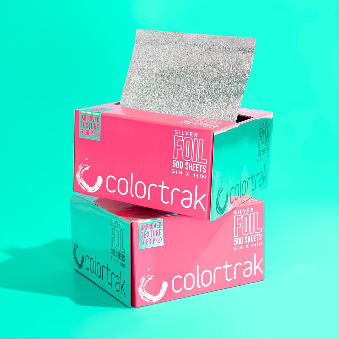 Colortrak non-slip textured surface improves control during foil placement