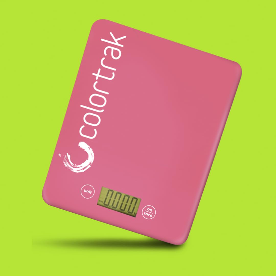 Colortrak scale offers 11 lb capacity for accurate color mix portions.