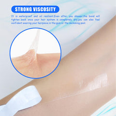 Coloryoung waterproof tape for hair extensions during swimming or workouts.