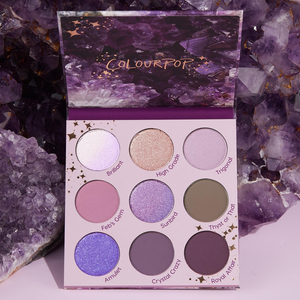 ColourPop All Amethyst closeup reveals fine texture and pigment payoff