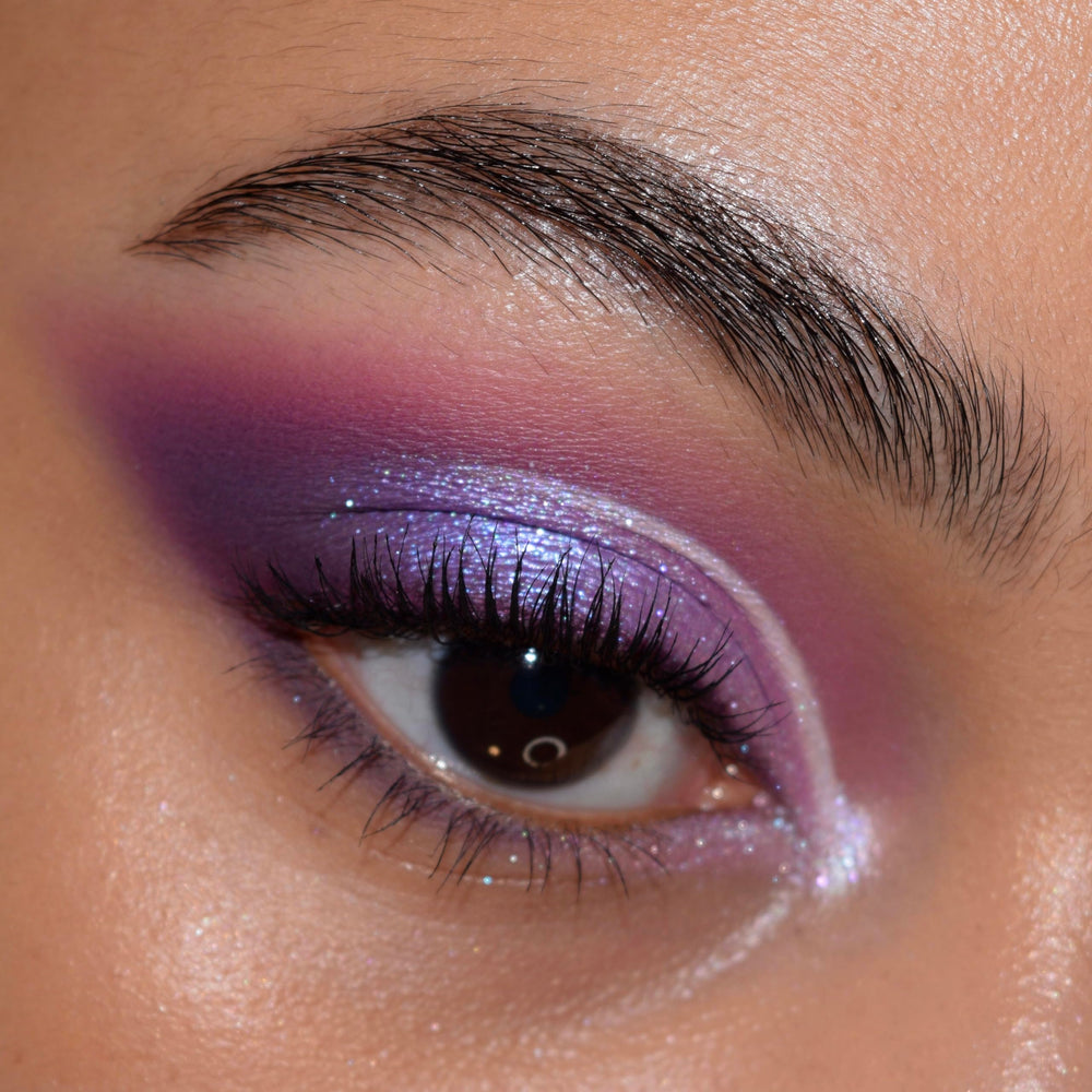 ColourPop All Amethyst metallic opalescent finish with reflective shine