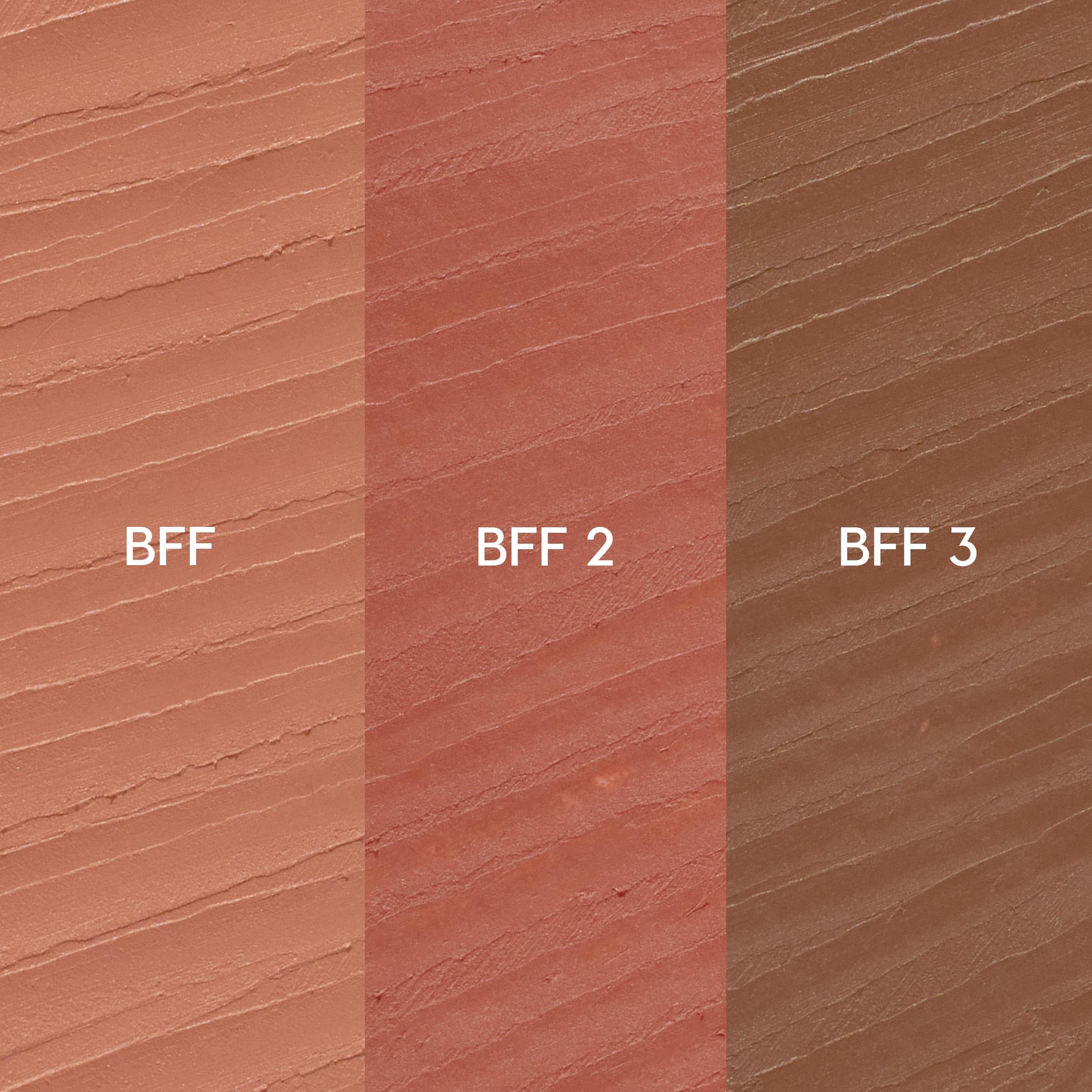 ColourPop All My BFFs Lippie Pencil BFF swatch shows high-pigment lip liner.