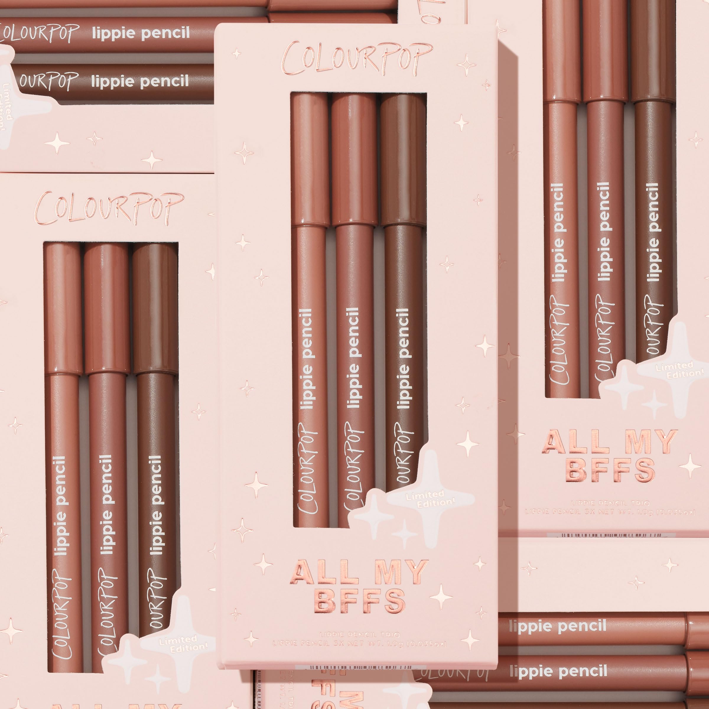ColourPop All My BFFs Lippie Pencil gift-ready set emphasizes luxe color.