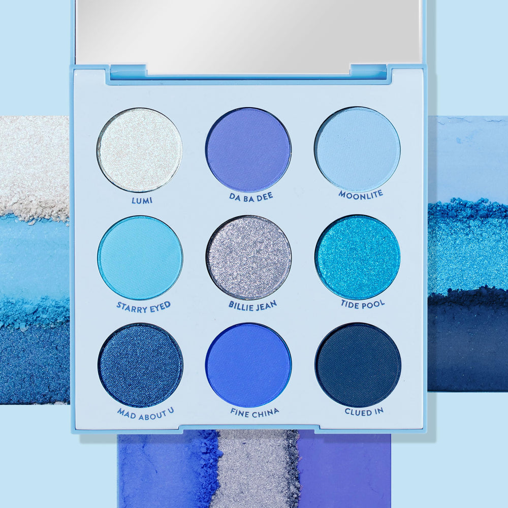 ColourPop Blue Moon palette duochrome shift adds luminous dimension.