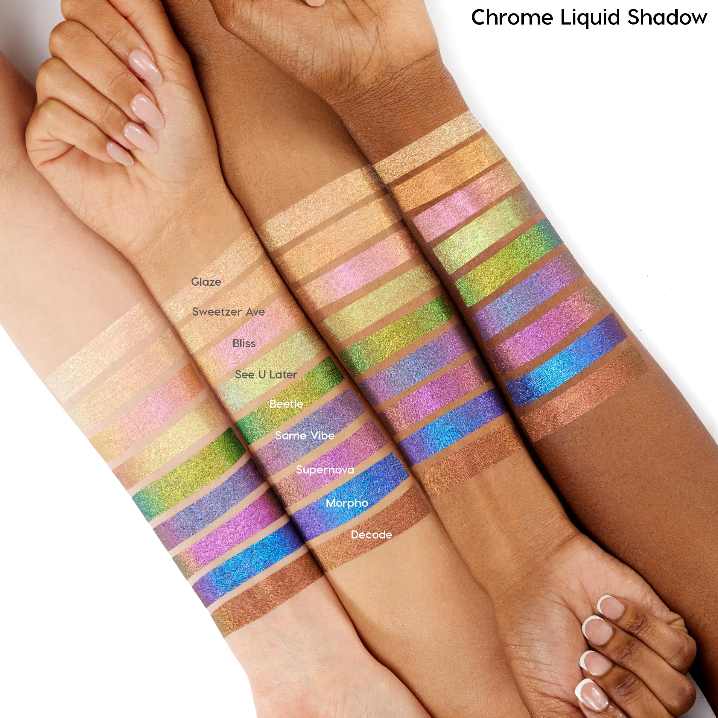 ColourPop Chrome Liquid Shadow applies with a mousse-like glide for easy blending.