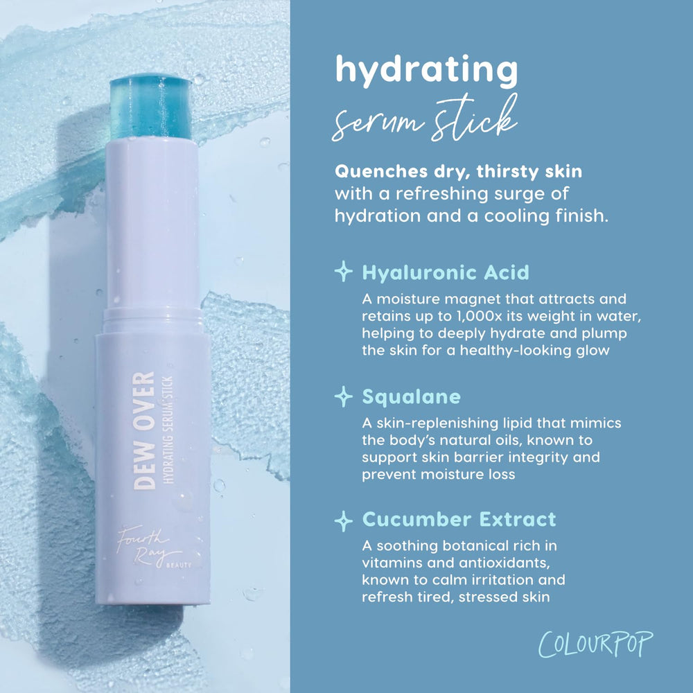 ColourPop Dew Over cucumber extract note provides a refreshing cooling feel.