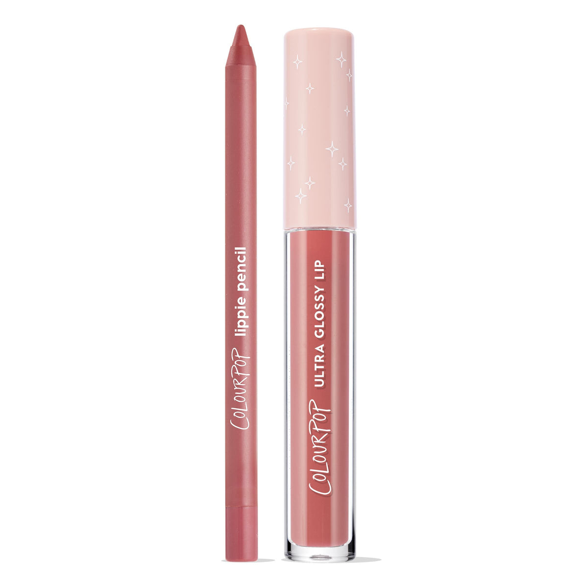 ColourPop Dream Duo Lip Kit Five Stars liner close-up showing precise definers for a polished pout