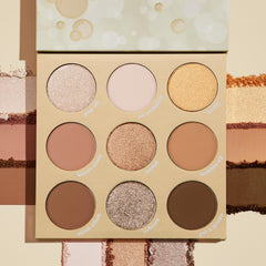 ColourPop Feelin' Bubbly shadow swatches show metallic payoff and smooth blendability.
