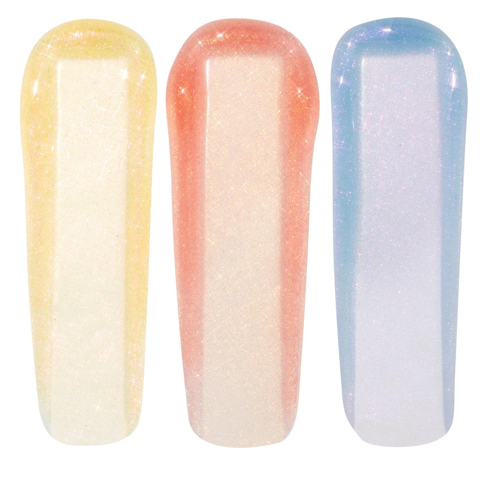 ColourPop Jolteon swatch shows pearlized gloss with hydrating feel.