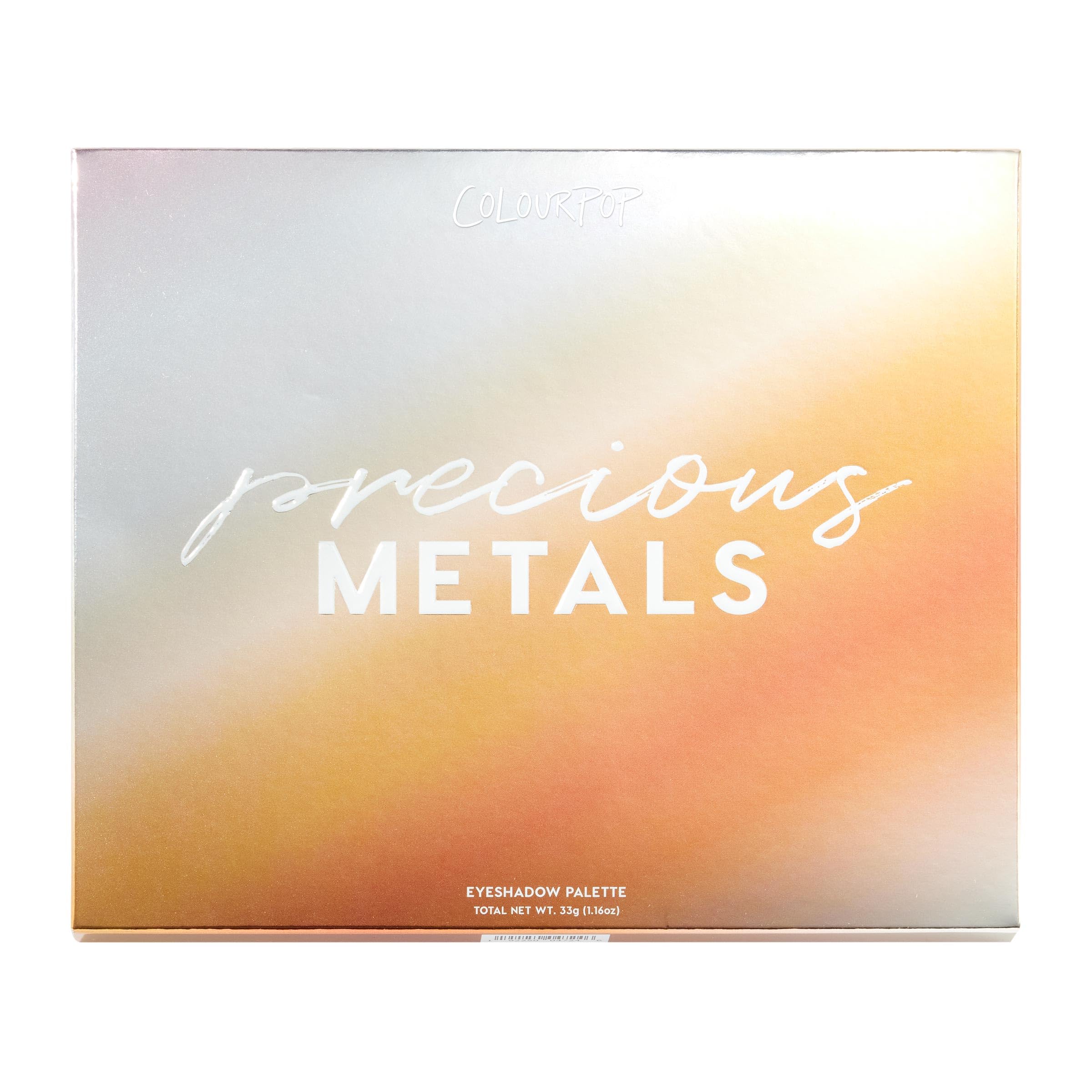 ColourPop Precious Metals palette compact case ideal for on-the-go makeup