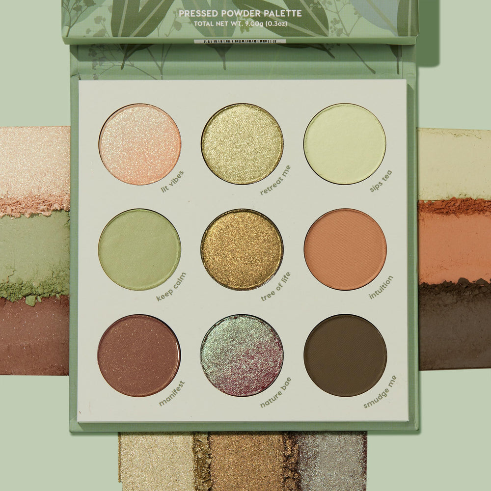 ColourPop Sage the Day swatch in olive-metallic reveals rich pigment with luminous shimmer.