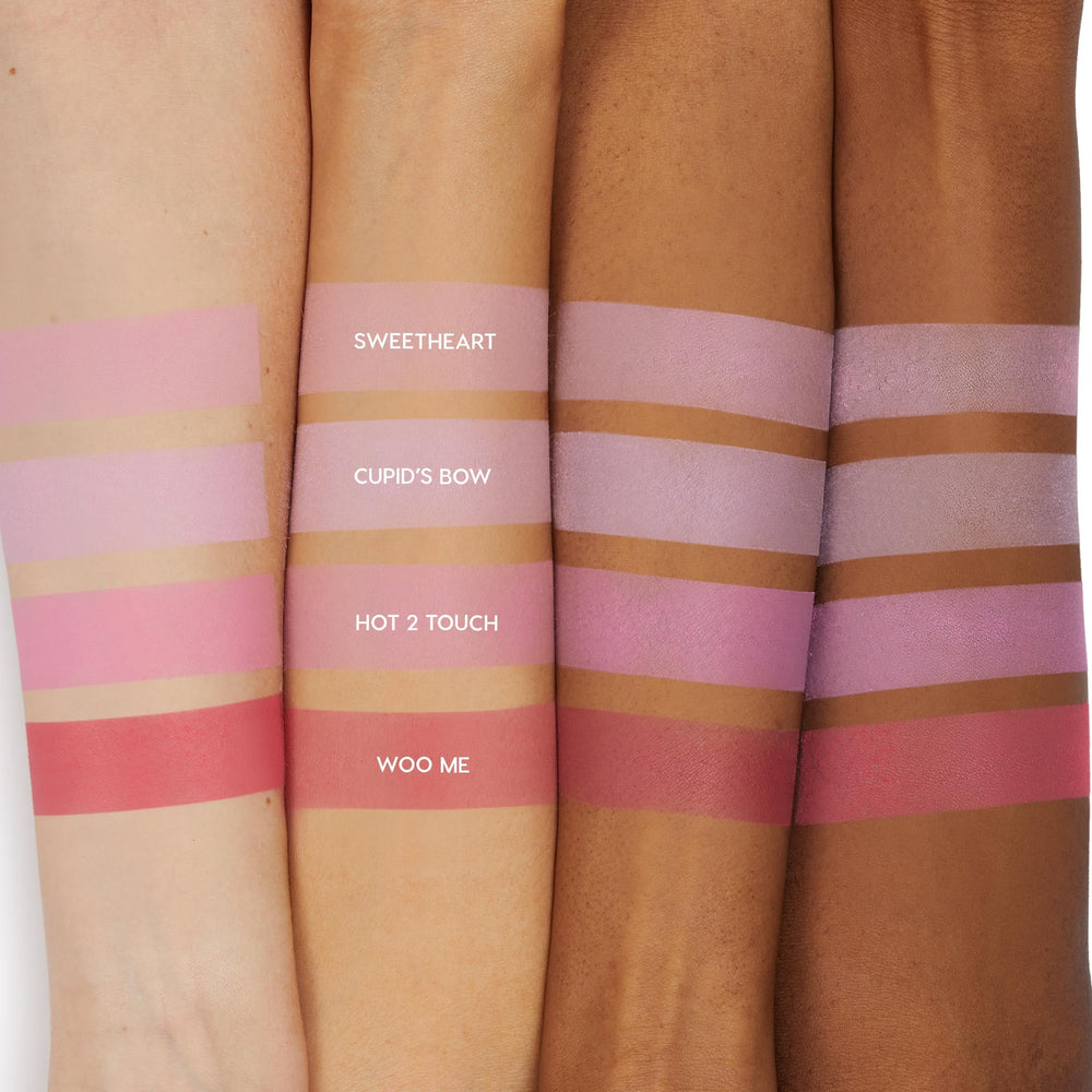 ColourPop Silky Powder Blush applying on cheek demonstrates soft matte finish