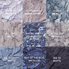 ColourPop So Elemental blue shade swatch highlights vibrant pigment with smooth blending.