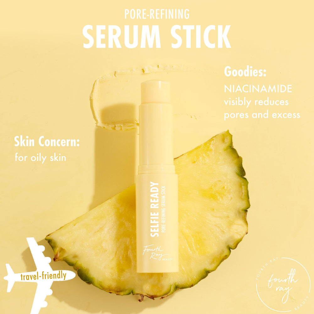 ColourPop Serum Stick texture demo shows swipe-and-go application for fast daily care.