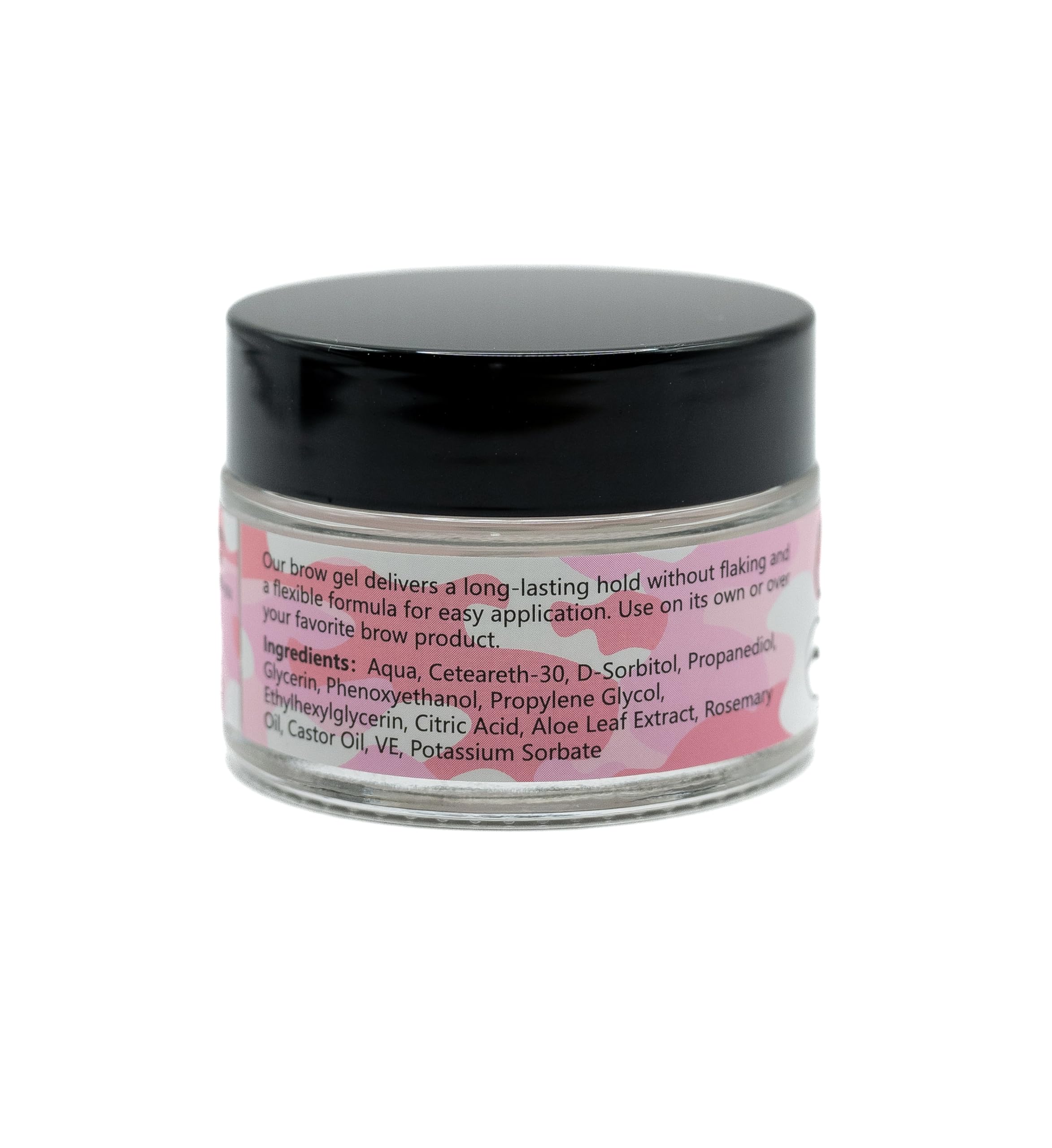 Combat Brow Gel wand closeup highlights extreme hold and smooth finish.
