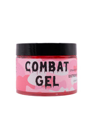 Combat Gel extreme hold bottle back label highlights alcohol-free, cruelty-free formula.