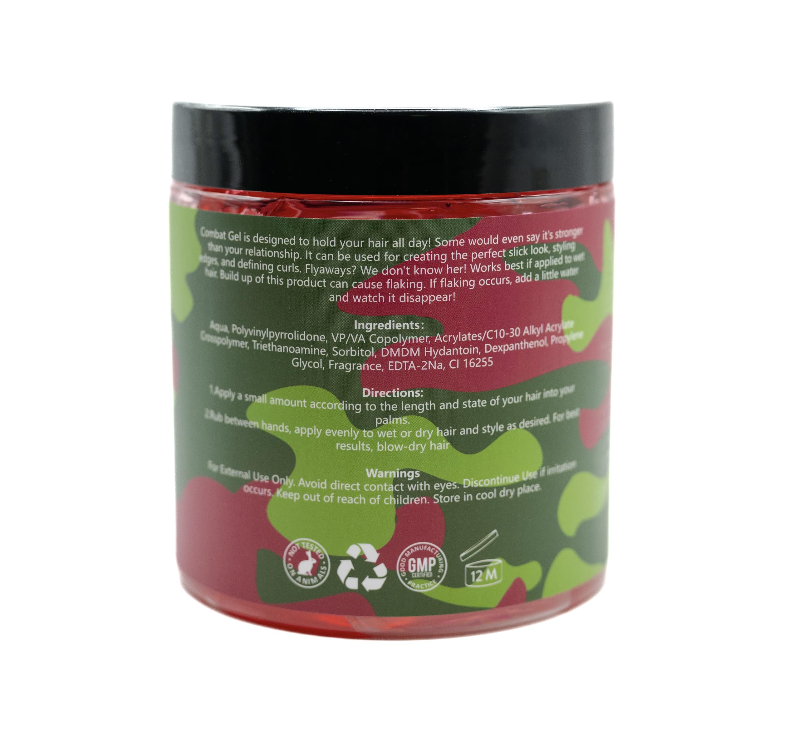 Combat Gel extreme hold styling-watermelon finish for versatile grooming results