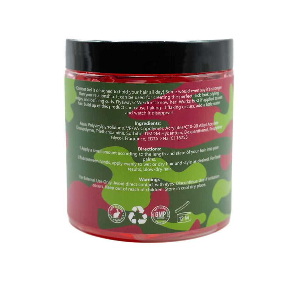 Combat Gel extreme hold styling-watermelon finish for versatile grooming results