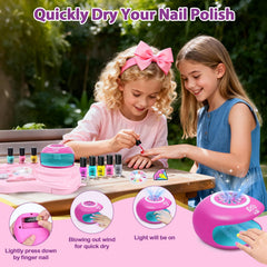 Combaybe 2-in-1 nail pen and dryer speeds up nail art sessions.