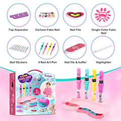 Combaybe 3-in-1 nail polish pens for brush, glitter, and stickers